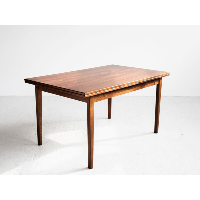 Vintage dining table in rosewood with extensions Danish 1960s