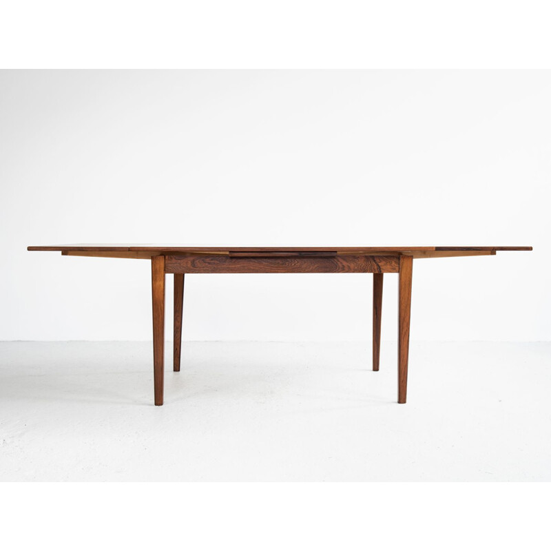 Vintage dining table in rosewood with extensions Danish 1960s