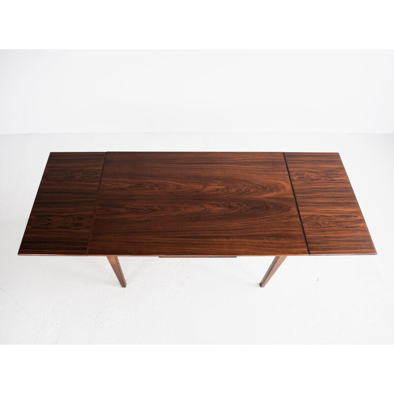 Vintage dining table in rosewood with extensions Danish 1960s