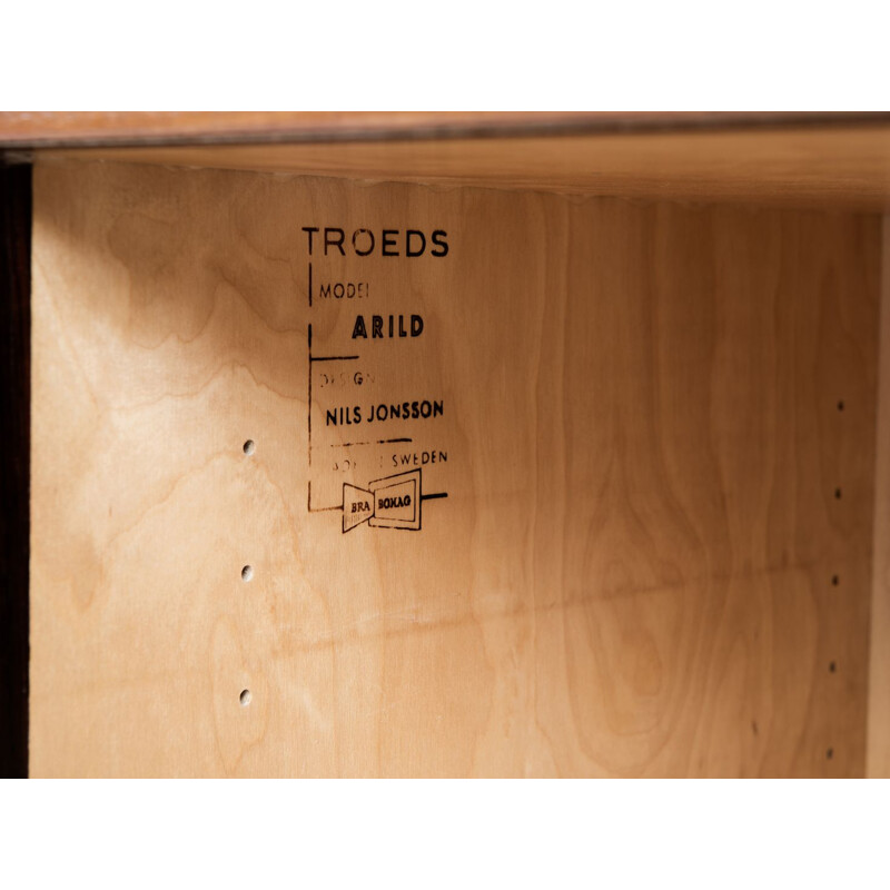 Vintage sideboard Arild in rosewood by Nils Jonsson for Troeds Sweden 1960s