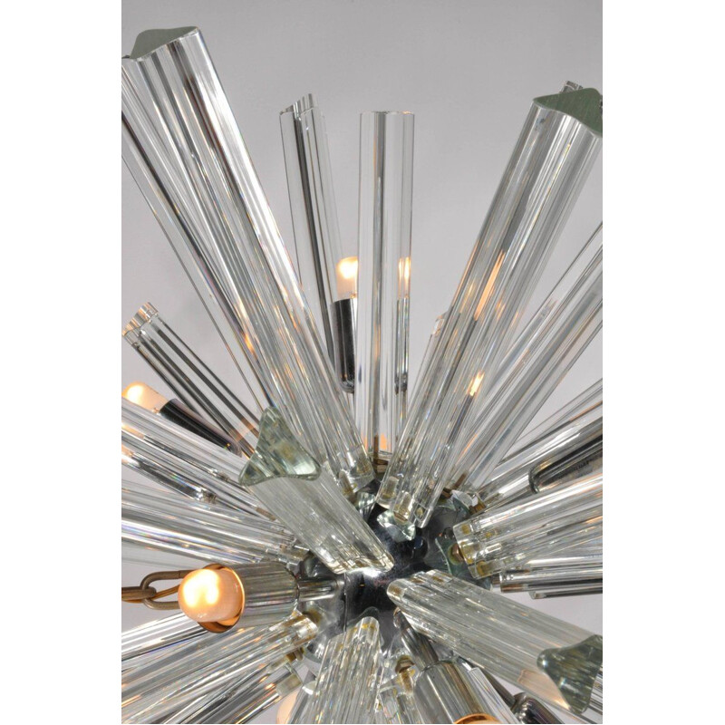 Vintage chandelier Murano Glass Sputnik by Camer, Italy 1970s