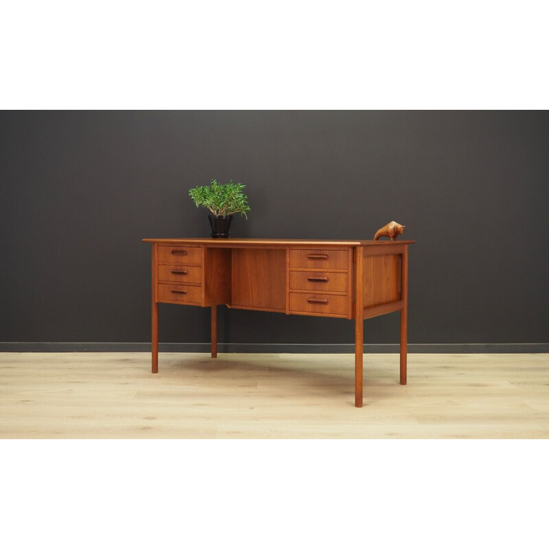 Vintage desk in teak Danish design 1960-70s