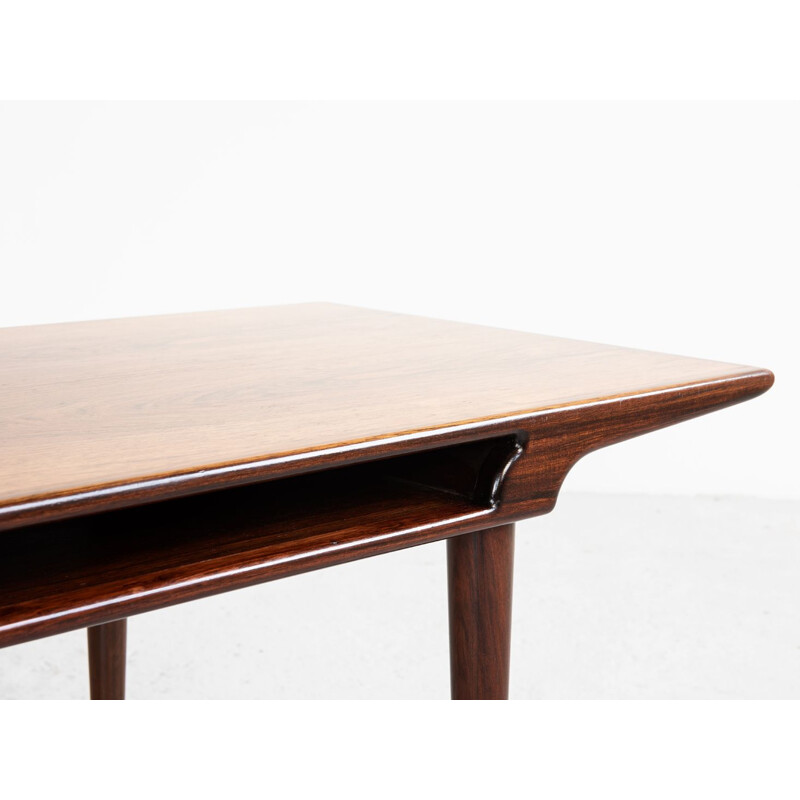 Vintage coffee table in rosewood by Johannes Andersen for Silkeborg