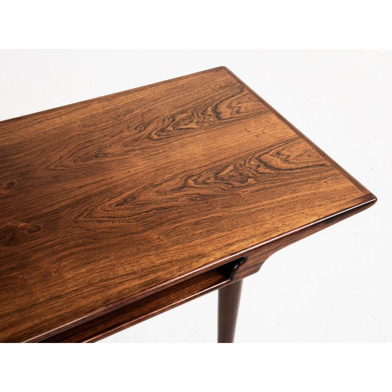 Vintage coffee table in rosewood by Johannes Andersen for Silkeborg