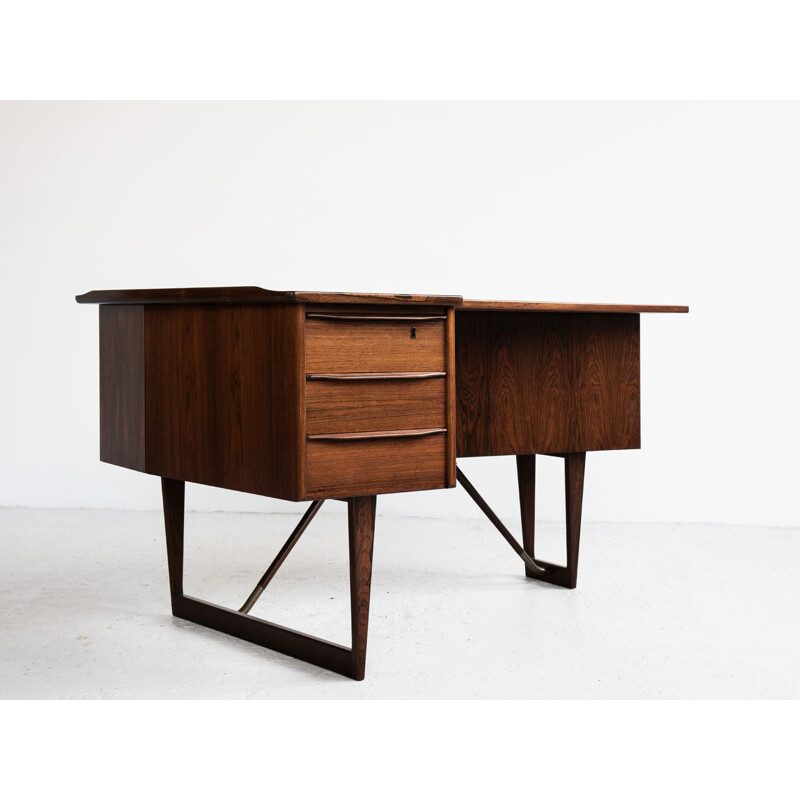 Vintage Boomerang desk in rosewood by Peter Løvig Nielsen for Hedensted
