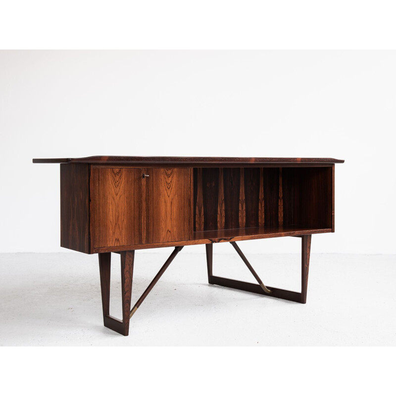 Vintage Boomerang desk in rosewood by Peter Løvig Nielsen for Hedensted