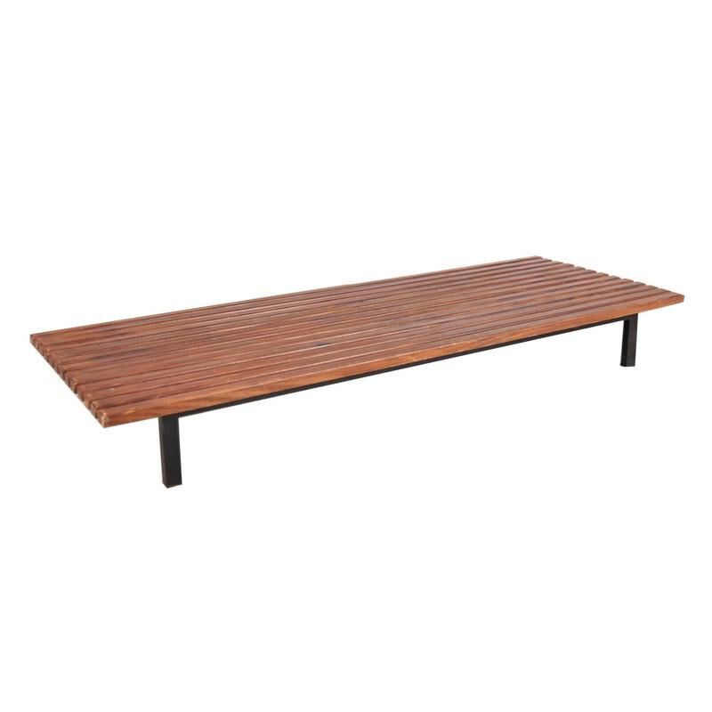 Vintage Charlotte Perriand slate bench Cité Cansado