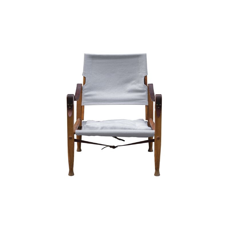 Vintage chair Safari with footstool by Kaare Klint