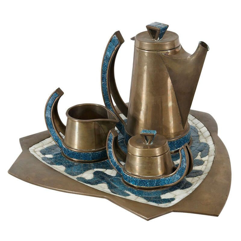 Vintage coffee set by Teran Salvador, Mexico 1960