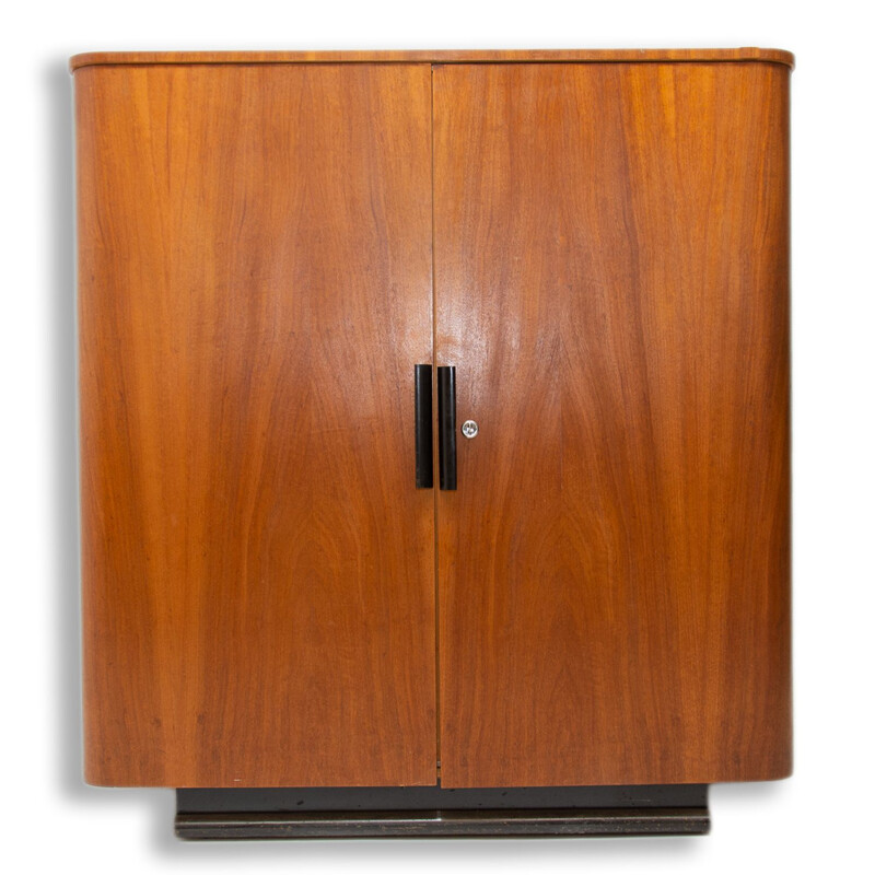 Vintage walnut cabinet by Jindřich Halabala for Up Závody, 1940