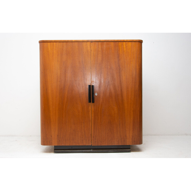 Vintage walnut cabinet by Jindřich Halabala for Up Závody, 1940