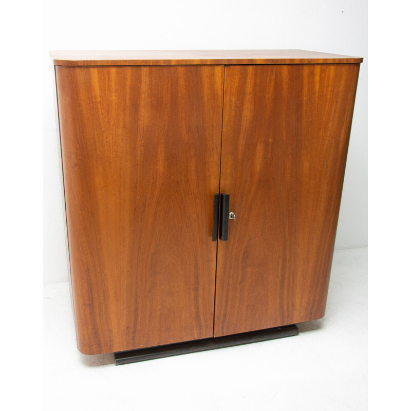 Vintage walnut cabinet by Jindřich Halabala for Up Závody, 1940