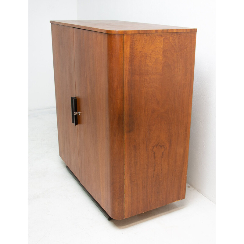 Vintage walnut cabinet by Jindřich Halabala for Up Závody, 1940