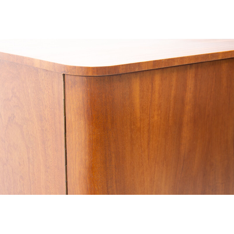 Vintage walnut cabinet by Jindřich Halabala for Up Závody, 1940