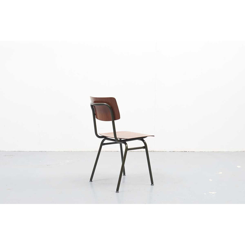 Vintage Ahrend oak khaki chair