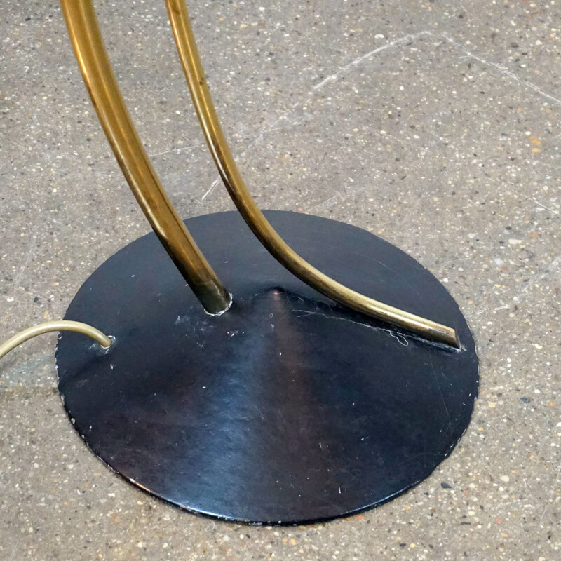 Vintage floor lamp in brass Austrian Midcentury