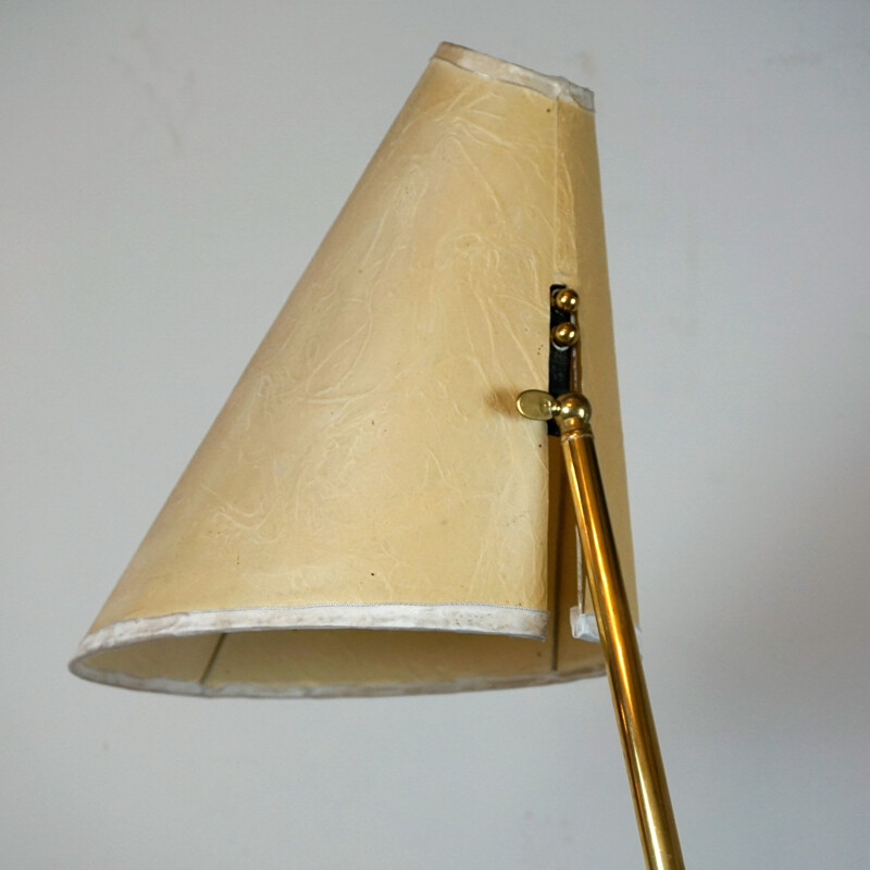 Vintage floor lamp in brass Austrian Midcentury