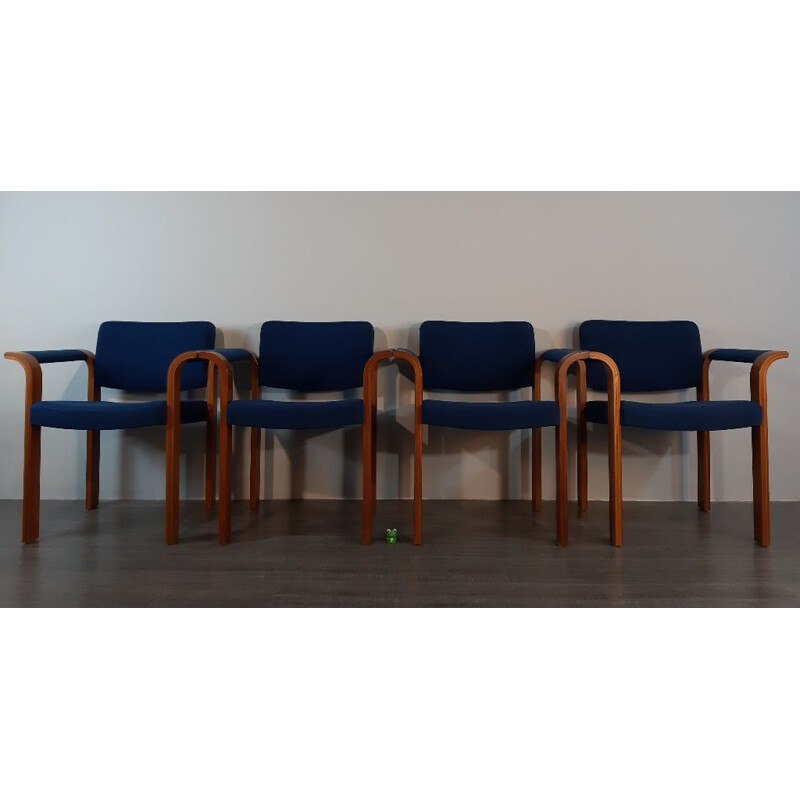 Set of 4 vintage chairs by Thygessen and Sorensen for Magnus Olesen