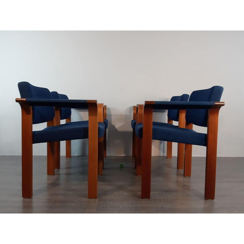 Set of 4 vintage chairs by Thygessen and Sorensen for Magnus Olesen