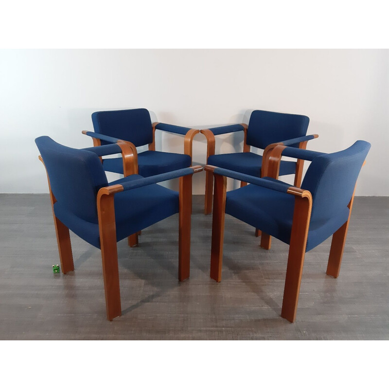 Set of 4 vintage chairs by Thygessen and Sorensen for Magnus Olesen