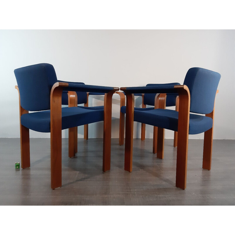 Set of 4 vintage chairs by Thygessen and Sorensen for Magnus Olesen