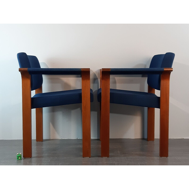 Set of 4 vintage chairs by Thygessen and Sorensen for Magnus Olesen