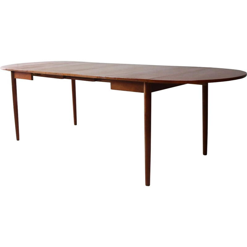 Vintage dining table extending by Sibast Danish 1960s