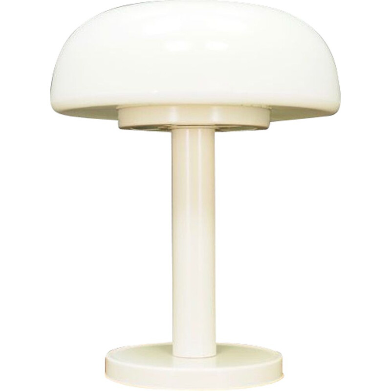 Lampe vintage blanche au design danois années 1960-70