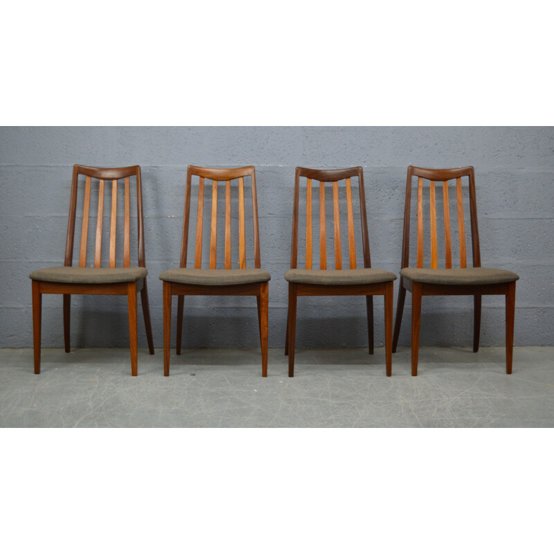 Vintage set of 4 dining chairs by G Plan,1970