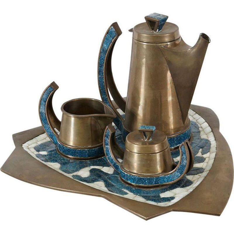 Vintage coffee set by Teran Salvador, Mexico 1960