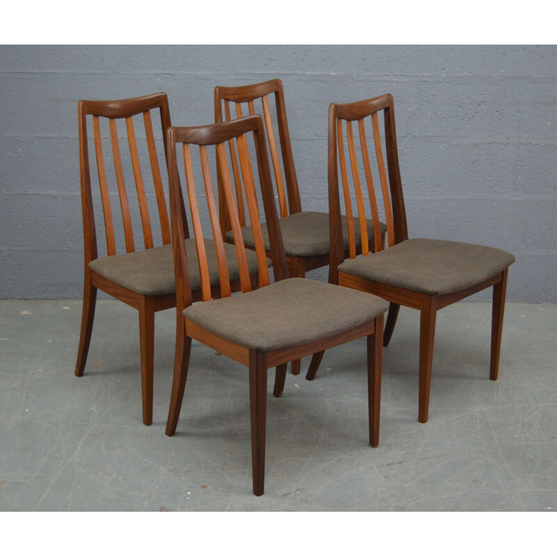 Vintage set of 4 dining chairs by G Plan,1970