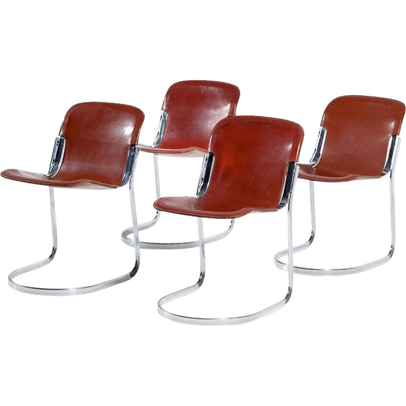 Suite de 4 chaises vintage Cidue