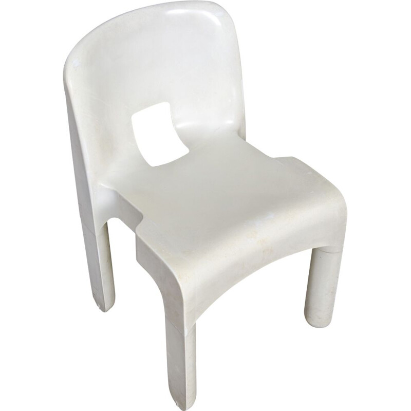 Suite de 6 chaises vintage 4867 Universale plastique par Joe Colombo pour Kartell