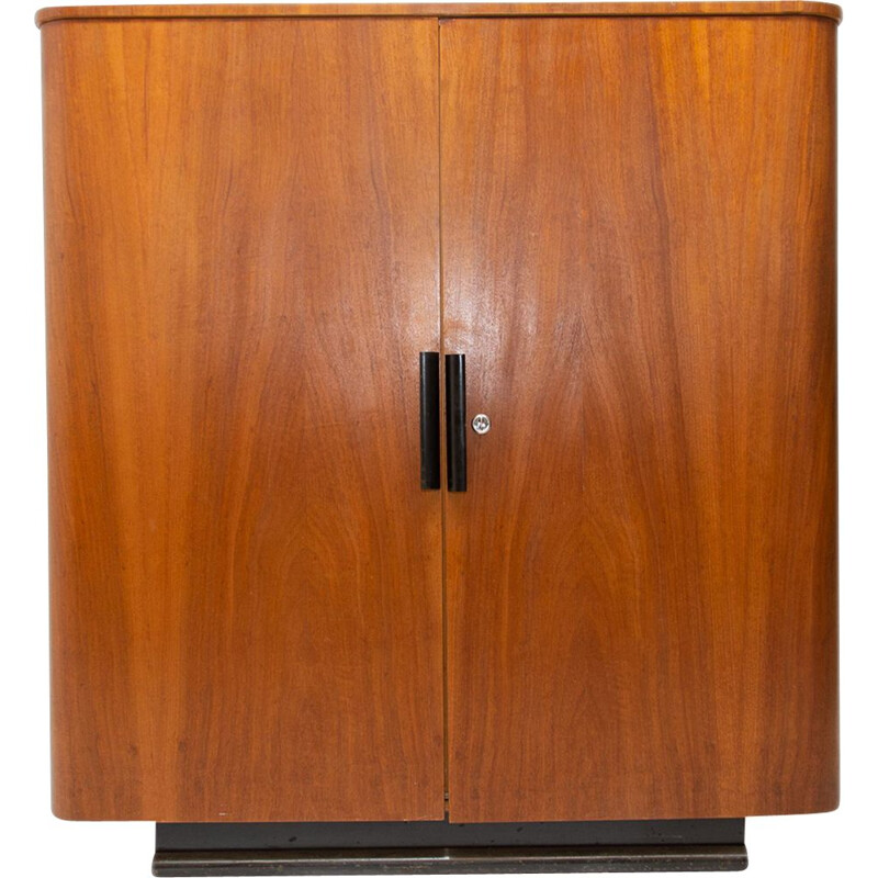 Vintage walnut cabinet by Jindřich Halabala for Up Závody, 1940