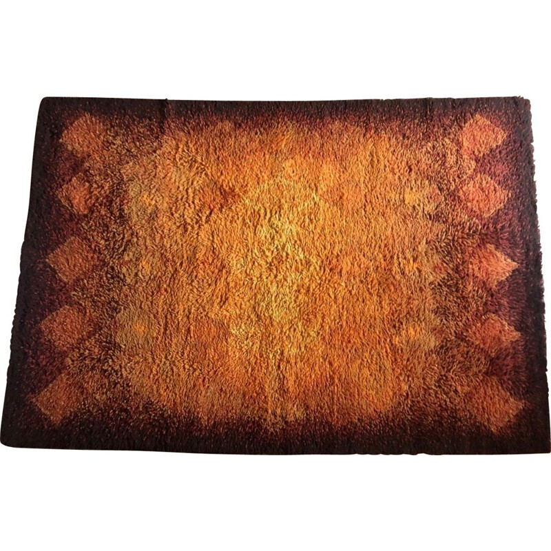 Vintage shag rug, 1970s