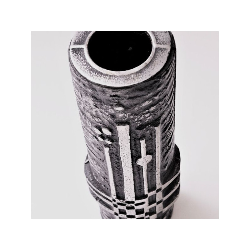 Vintage steel vase "Polaris" by Olav Joa,Norway,1970