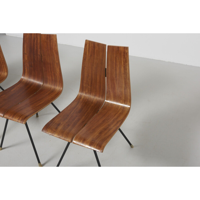4 chaises à repas vintage by Hans Bellmann,1950
