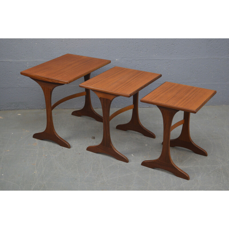 Vintage set of 3 coffee tables by V.B Wilkins for G Plan,1970