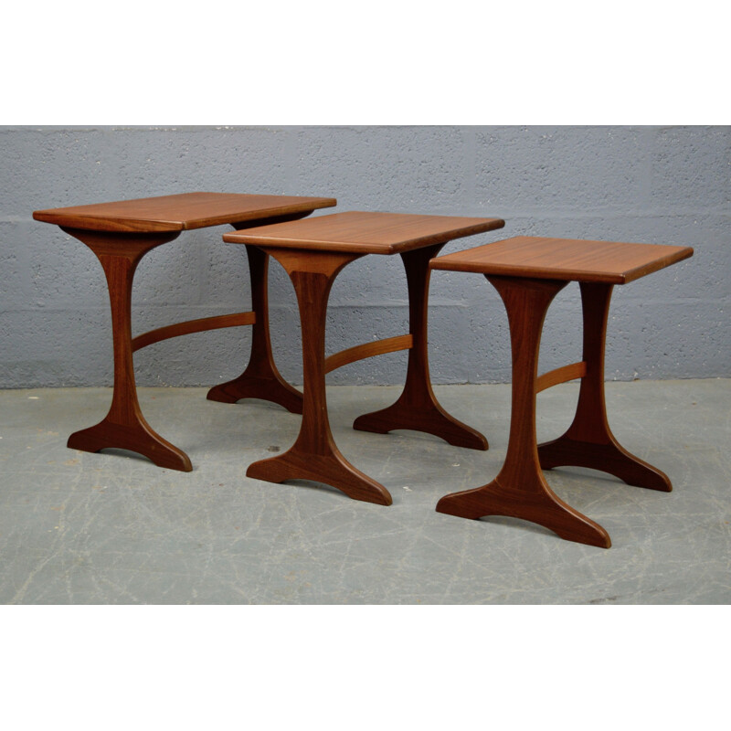 Vintage set of 3 coffee tables by V.B Wilkins for G Plan,1970