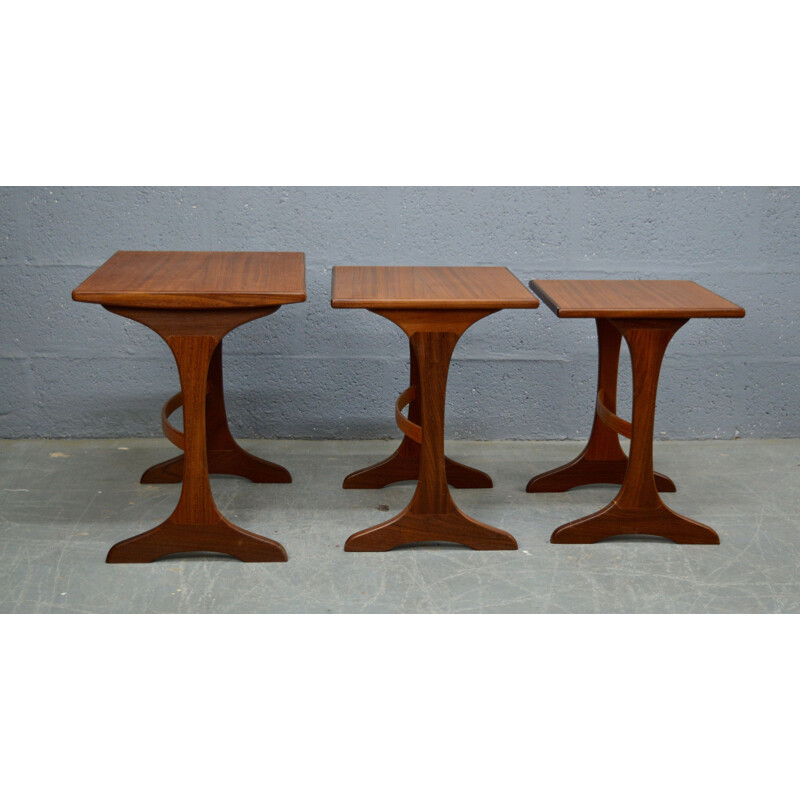 Vintage set of 3 coffee tables by V.B Wilkins for G Plan,1970