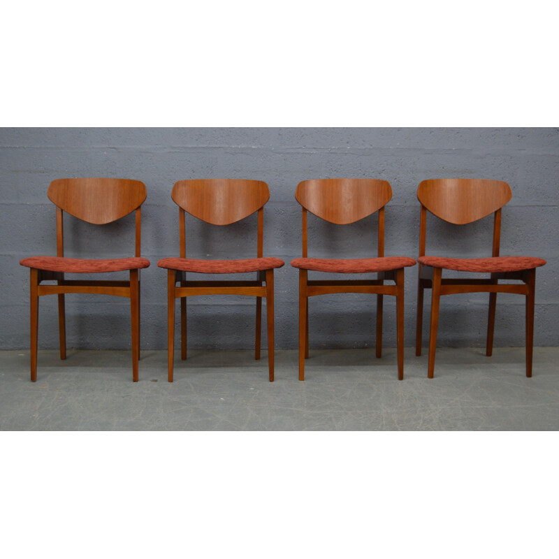 Set of 4 vintage dining chairs Butterfly 