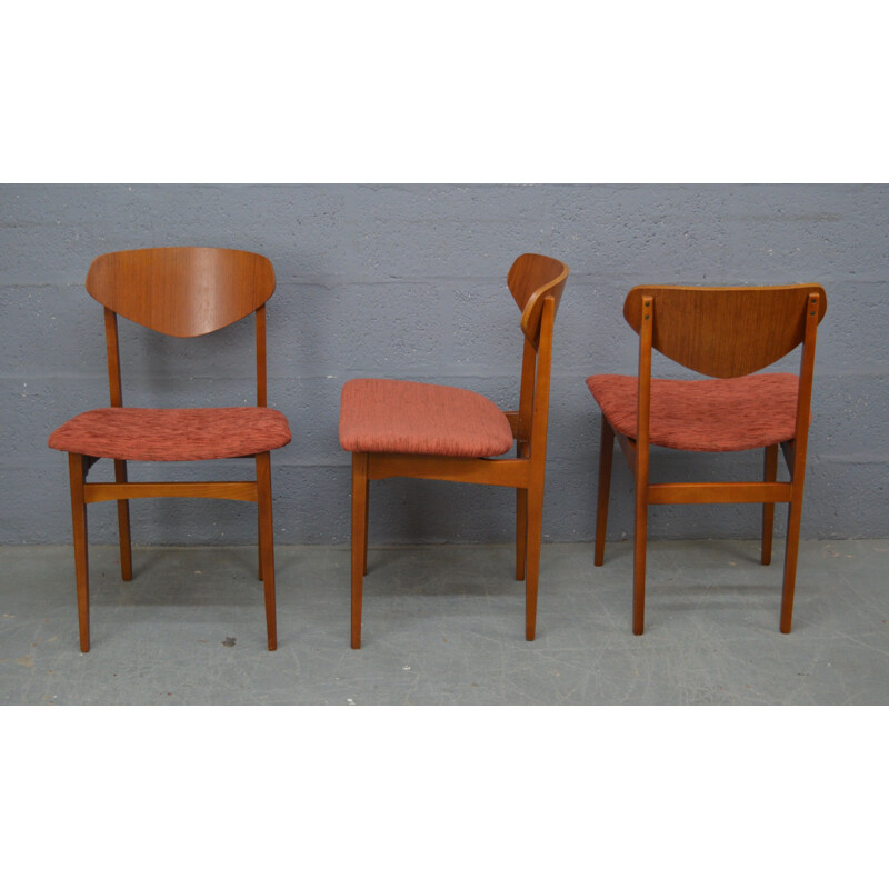 Lot de 4 chaises à repas vintage Butterfly