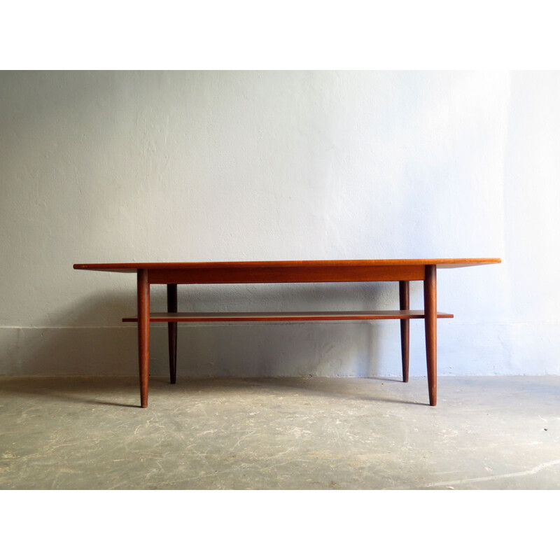 Vintage coffee table in teak, Danish 1950s