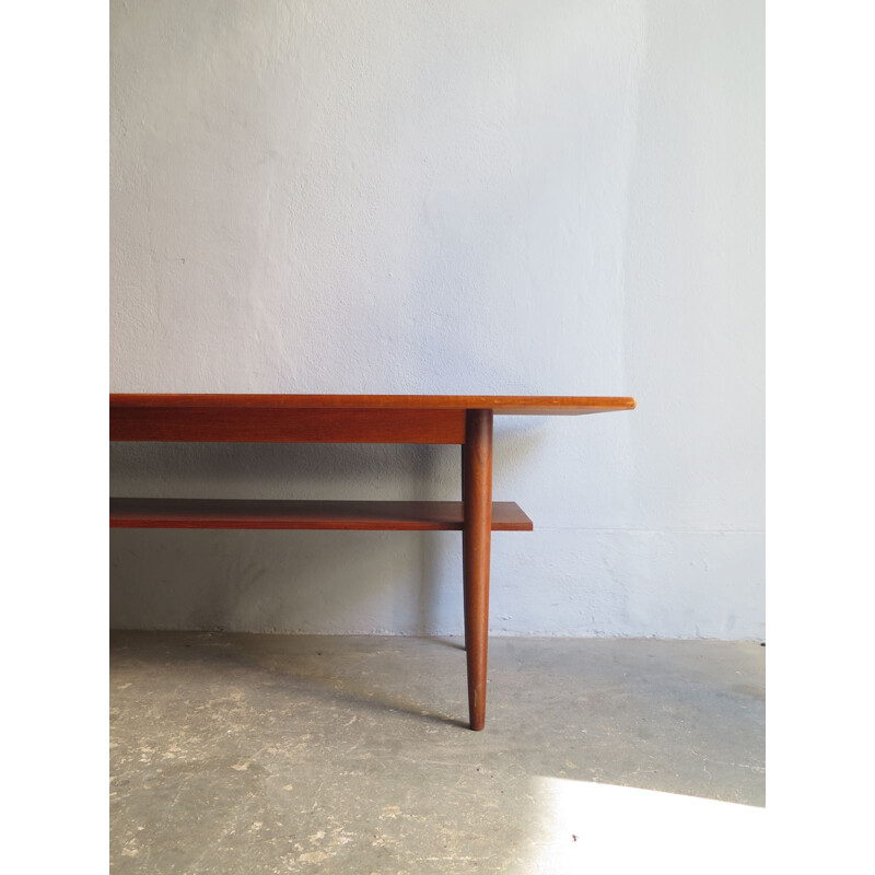 Vintage coffee table in teak, Danish 1950s