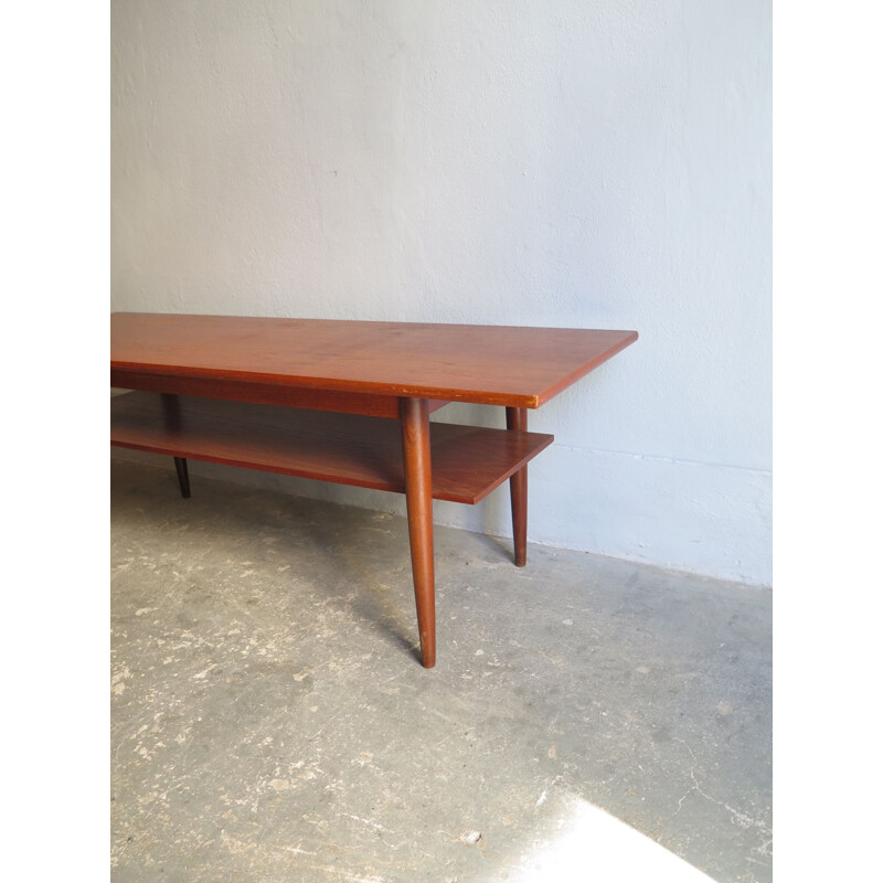 Vintage coffee table in teak, Danish 1950s