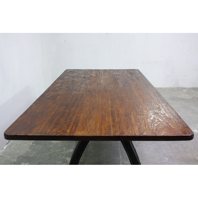 Mesa de carvalho maciço Vintage, Reino Unido 1940