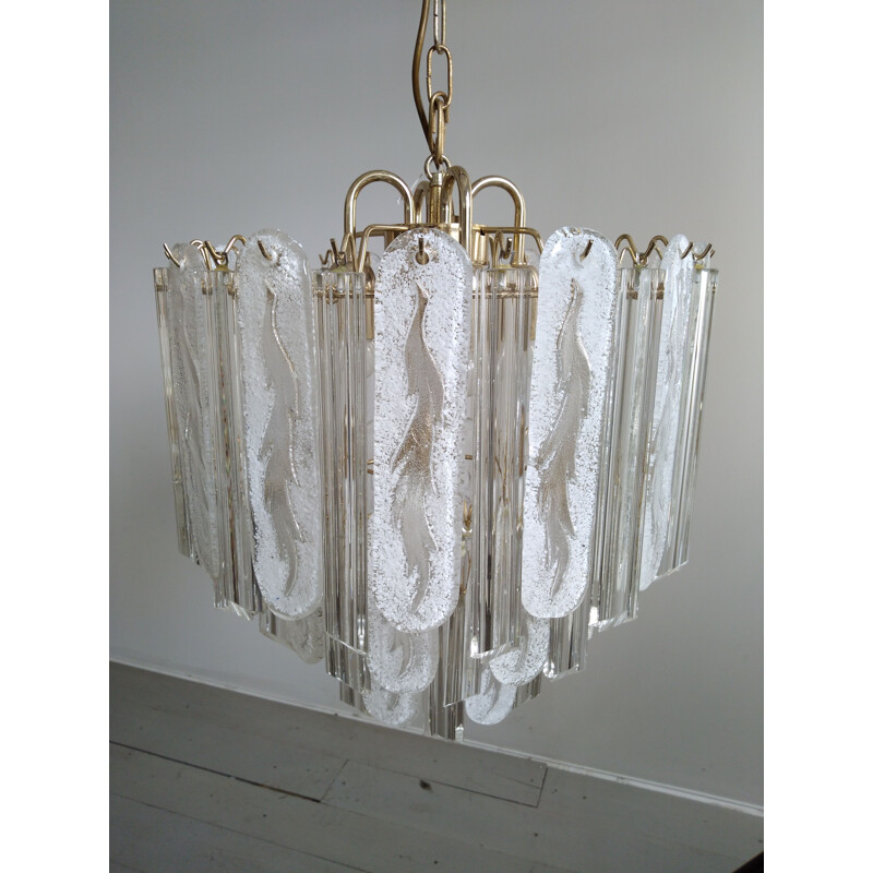 Vintage chandelier by Paolo Venini in Murano glass, Italy