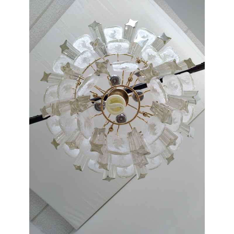 Vintage chandelier by Paolo Venini in Murano glass, Italy