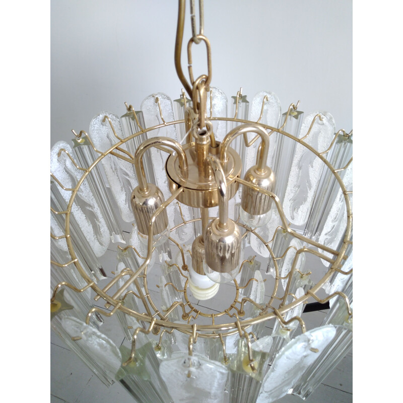 Vintage chandelier by Paolo Venini in Murano glass, Italy