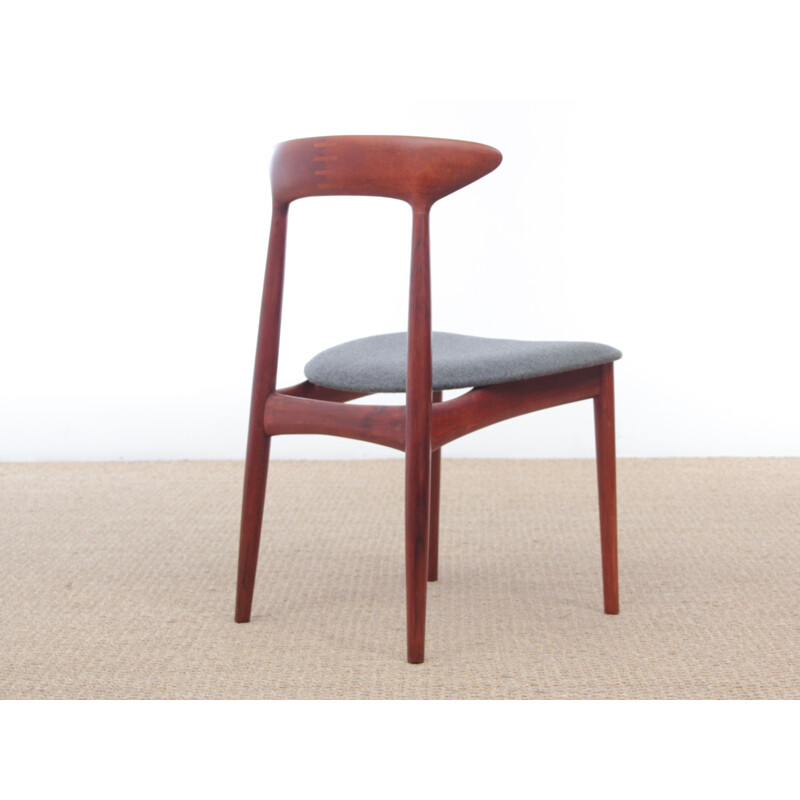 Set of 4 Scandinavian vintage teak chairs by Kurt Østervig